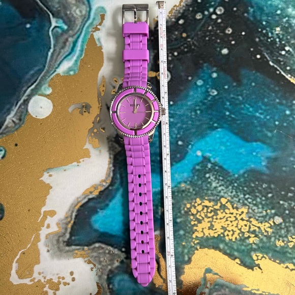 Versus Versace all stainless steel Purple and silver watch - Picture 5 of 9